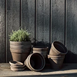 GRANIT Fat Terrakotta 11cm Grå- Växt- & Odlingstillbehör|Krukor