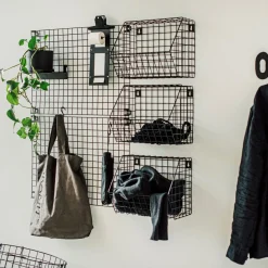 GRANIT Förvaringstavla Rutnät 42x60cm Svart- Förvaringstavlor Med Tillbehör|Häng- & Väggförvaring