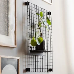 GRANIT Förvaringstavla Rutnät 42x60cm Svart- Förvaringstavlor Med Tillbehör|Häng- & Väggförvaring