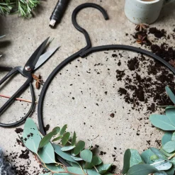 GRANIT Galge Järn Rund Svart- Garderob & Klädförvaring|Juldekorationer