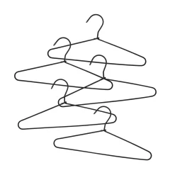 GRANIT Galge Tygklädd 5-p Svart- Garderob & Klädförvaring|Hallmöbler & Förvaring