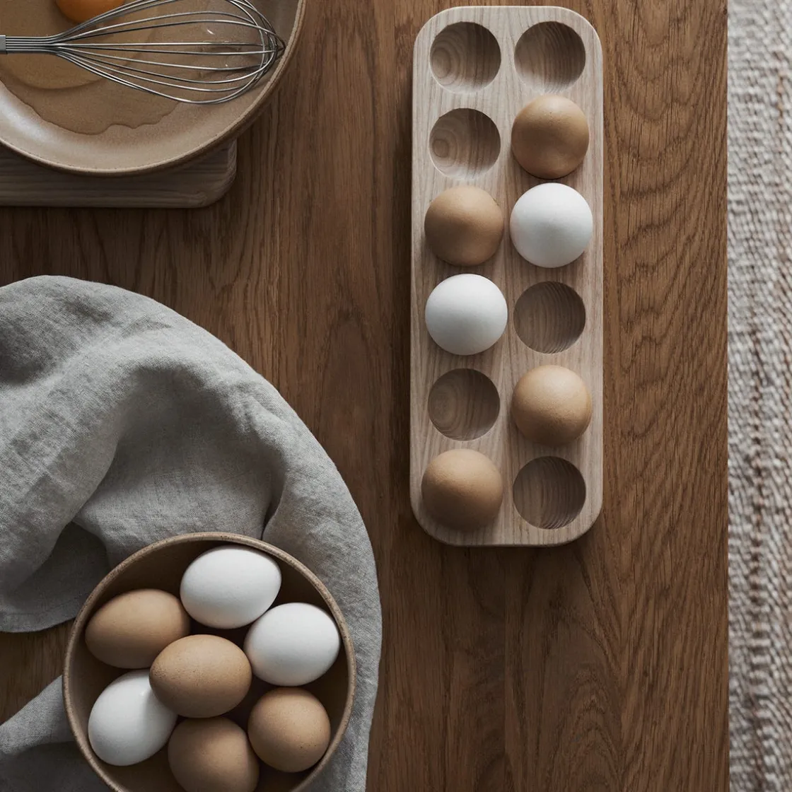 GRANIT Äggställ 12 Ägg Ask- Köksförvaring