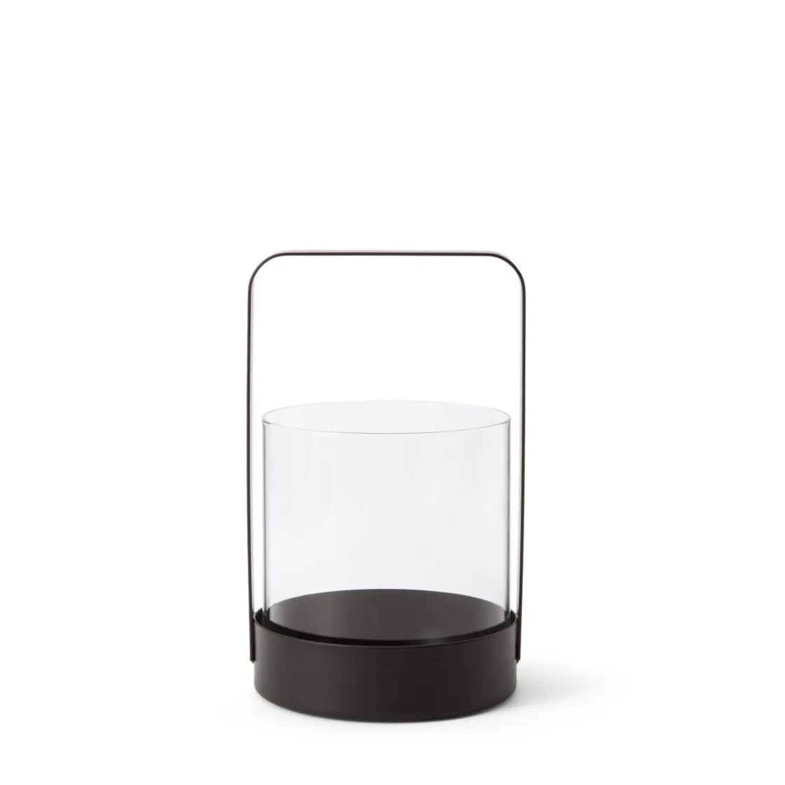 GRANIT Glaslykta Liten Svart- Utebelysning|Ljusstakar