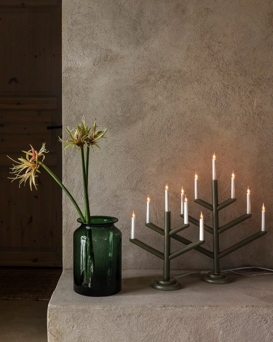 GRANIT Glasvas Apotekare 21,8x30cm Grön- Juldekorationer|Vaser