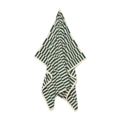 GRANIT Handduk Avon 100x150cm Bomullsfrotté Grön/Vit- Handdukar & Badlakan