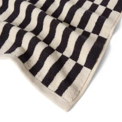 GRANIT Handduk Avon 50x70cm Bomullsfrotté Svart/Beige- Handdukar & Badlakan