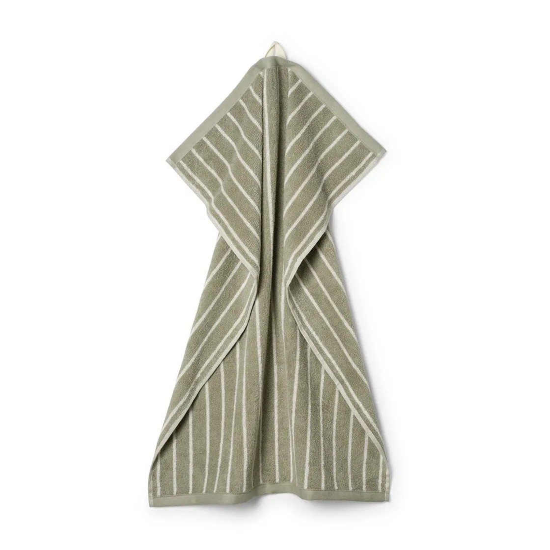 GRANIT Handduk Line 50x70cm Bomullsfrotté Grön- Handdukar & Badlakan
