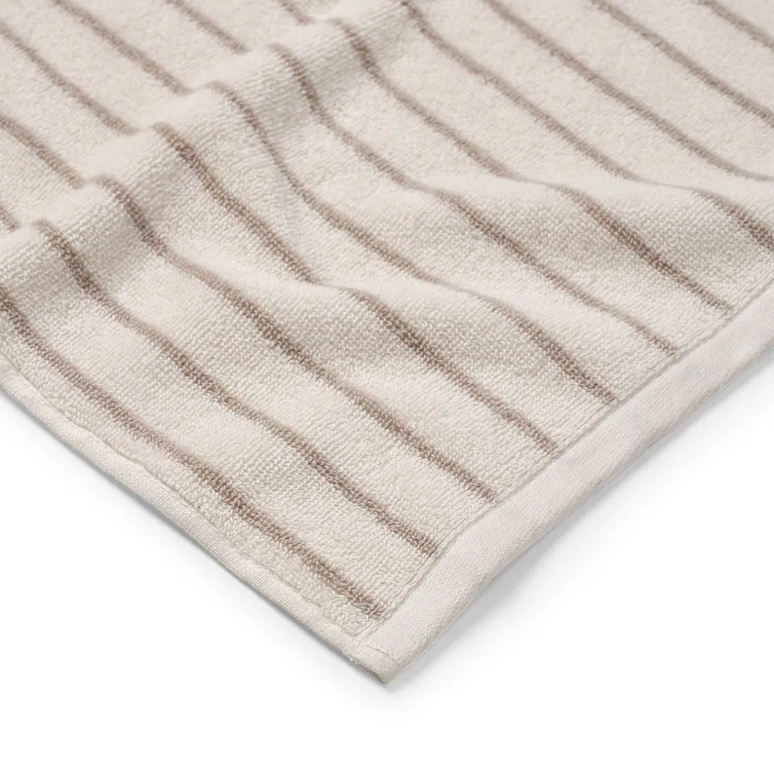 GRANIT Handduk Line 50x70cm Bomullsfrotté Beige- Handdukar & Badlakan