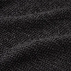 GRANIT Handduk Våffla 50x70cm Bomull Bambu Svart- Handdukar & Badlakan