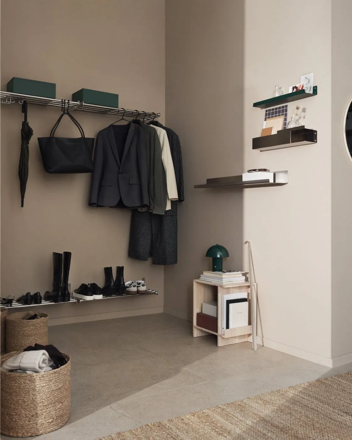 GRANIT Hylla Neo 48x12cm Mörkgrön- Häng- & Väggförvaring|Hallmöbler & Förvaring