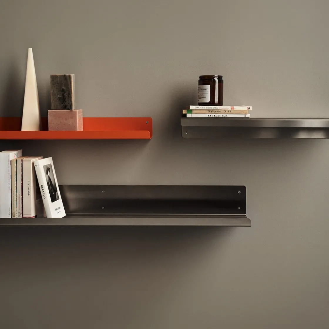 GRANIT Hylla Neo 48x12cm Rostfritt Stål- Häng- & Väggförvaring|Hallmöbler & Förvaring