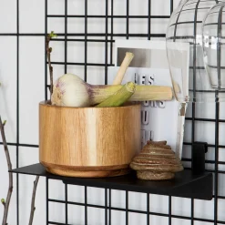 GRANIT Hylla Rutnät 12x20cm Svart- Förvaringstavlor Med Tillbehör|Häng- & Väggförvaring