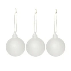 GRANIT Juldekoration Glas 6,5cm 3-p Frostad- Allt Till Julgranen|Juldekorationer