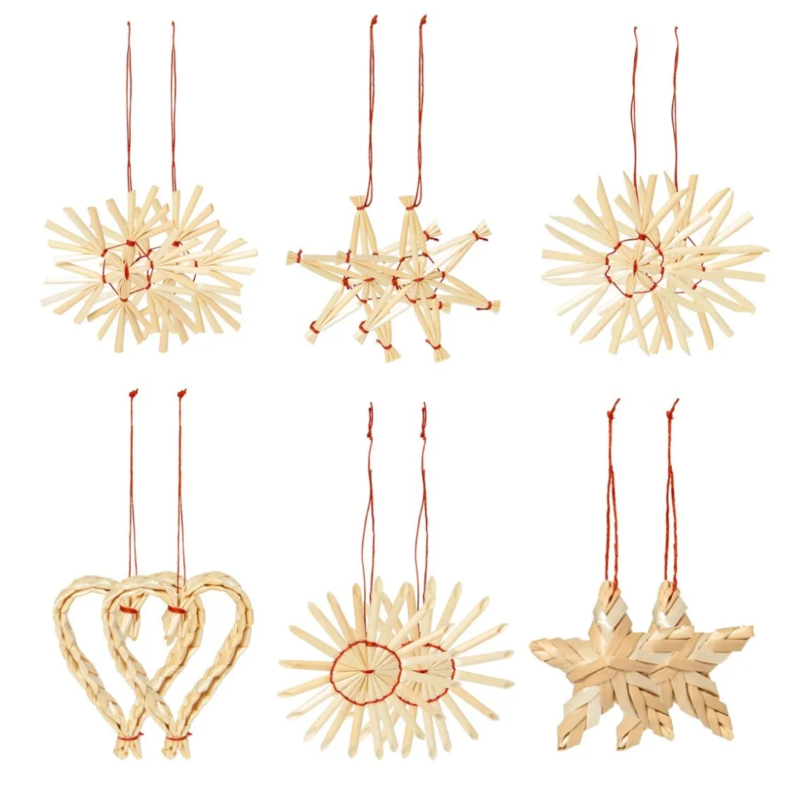 GRANIT Juldekoration Halm 12-p Natural- Presentinslagning|Allt Till Julgranen