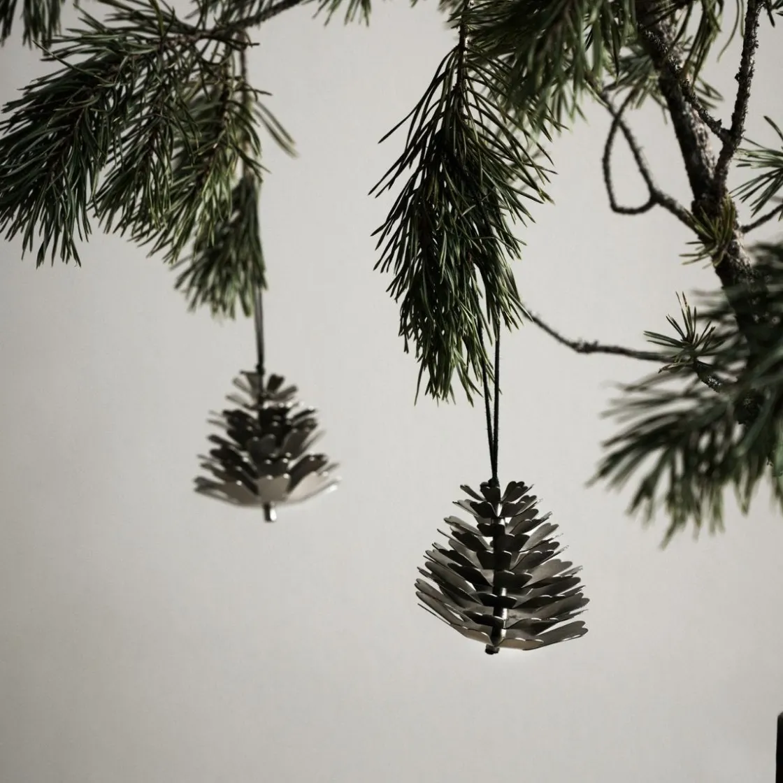 GRANIT Julgransdekoration Kotte 6cm Stål- Allt Till Julgranen|Juldekorationer