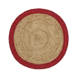 GRANIT Julgransmatta Jute 100x100cm Röd- Mattor|Allt Till Julgranen