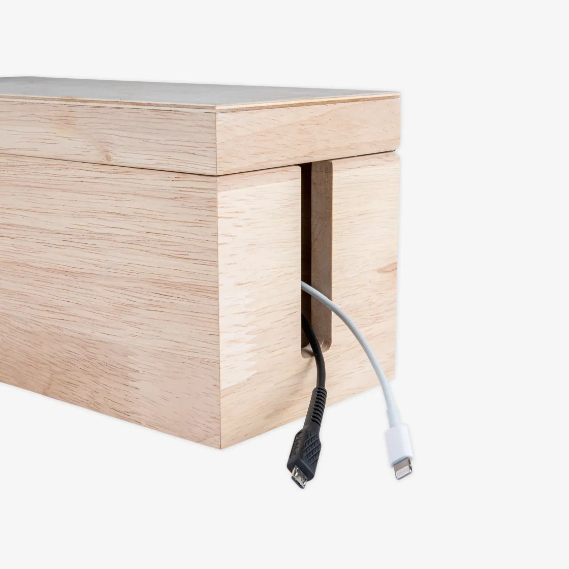 GRANIT Kabelbox Trä 11,5x24,5cm- Skrivbordstillbehör|Småförvaring