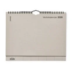GRANIT Kalender Vecka 2026 Beige- Kalendrar & Skrivblock