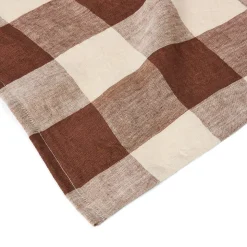 GRANIT Kökshandduk Bea 50x70cm Linne Brun Ruta- Kökstextil