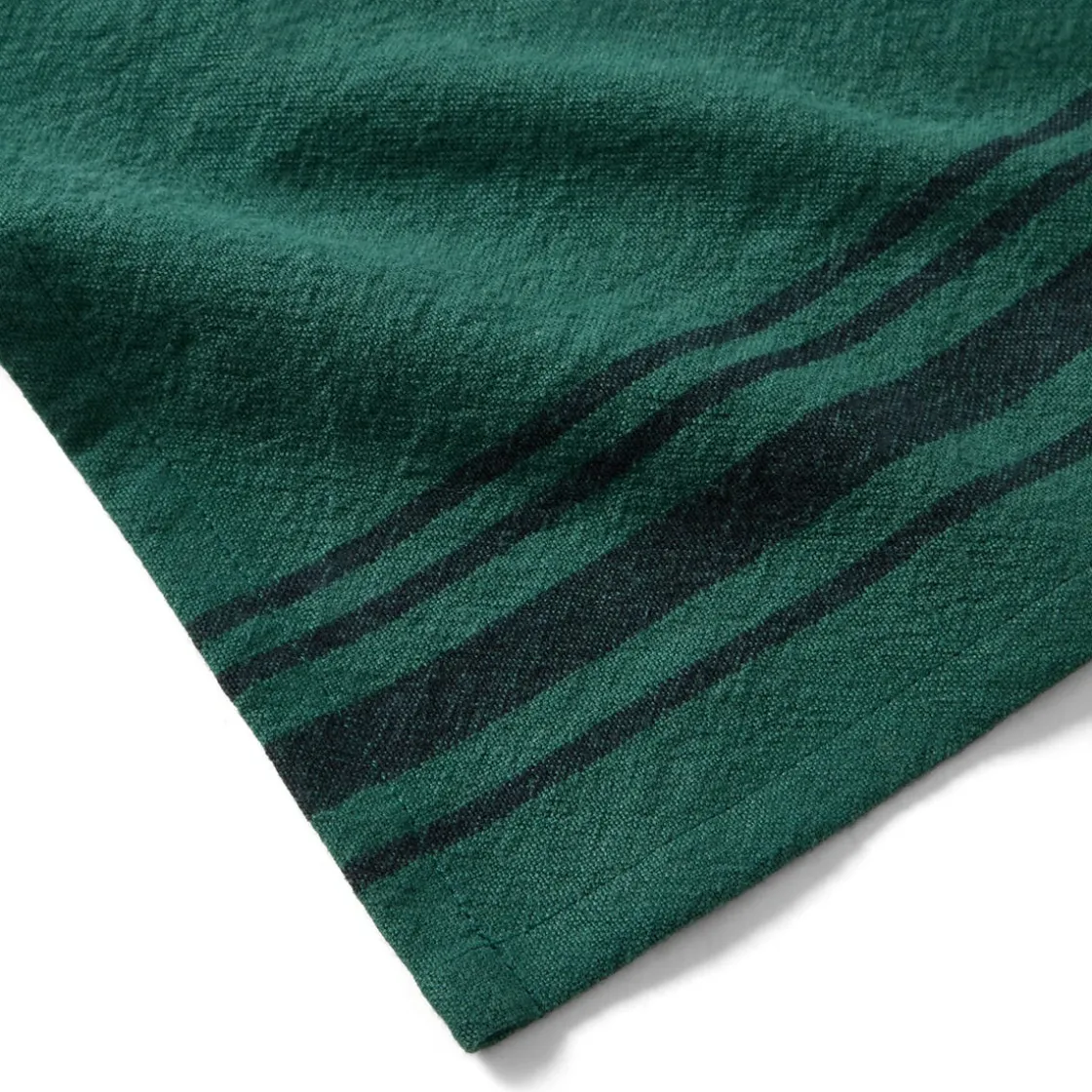 GRANIT Kökshandduk Edge Stripe 50x70 Grön- Kökstextil