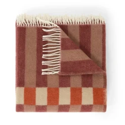 GRANIT Klippan Ullpläd Piano 130x200cm Röd- Plädar