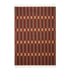 GRANIT Klippan Ullpläd Piano 130x200cm Röd- Plädar