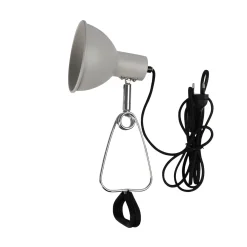 GRANIT Klämspot Rund Ljusgrå- Sovrumsmöbler & Tillbehör|Kontorsbelysning