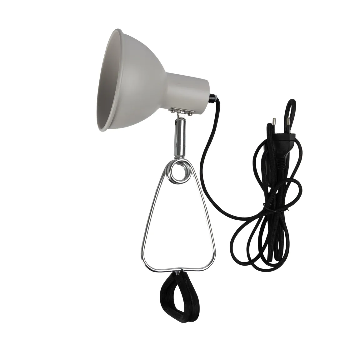 GRANIT Klämspot Rund Ljusgrå- Sovrumsmöbler & Tillbehör|Kontorsbelysning