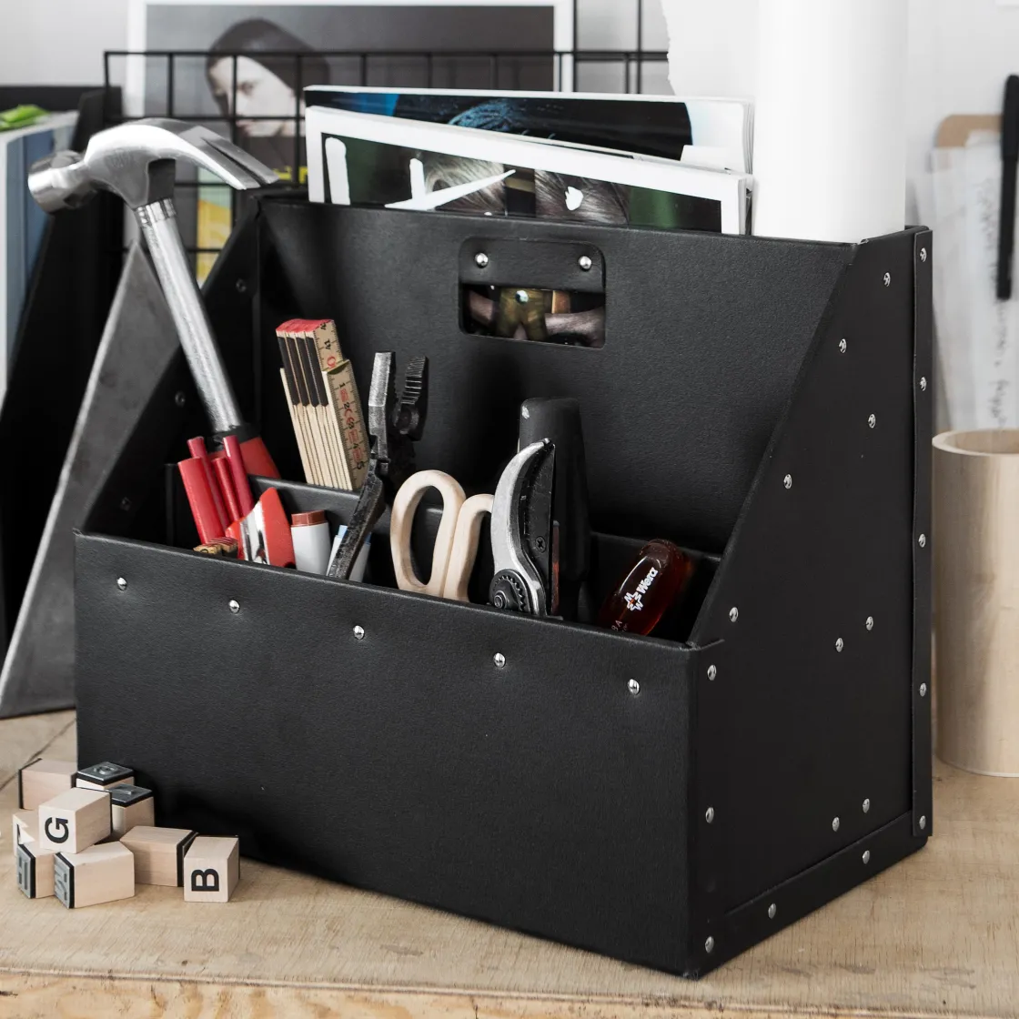 GRANIT Kontorskit Bärbar Grafit- Skrivbordsförvaring|Småförvaring