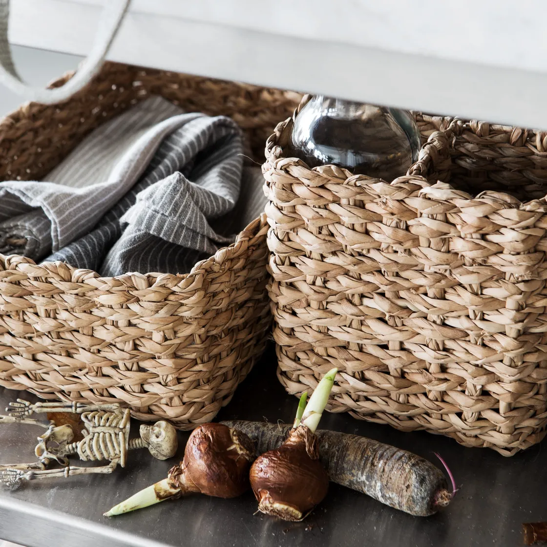 GRANIT Korg Abaca 4 fack 15,5x16,5cm- Korgar|Badrumsförvaring