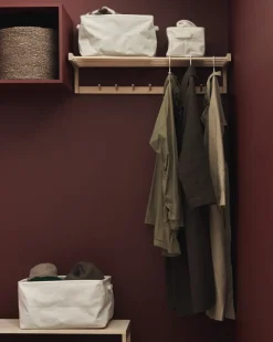 GRANIT Korg Hopvikbar 31x45cm Offwhite- Garderob & Klädförvaring|Korgar