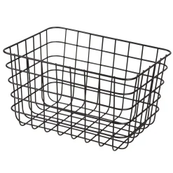 GRANIT Korg Metall 17x27cm Svart- Korgar|Badrumsförvaring