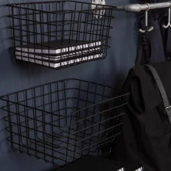 GRANIT Korg Metall 24x32cm Svart- Korgar|Badrumsförvaring