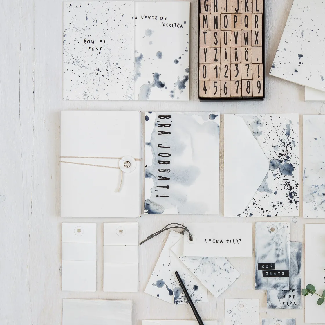 GRANIT Kort Kuvert 10-p Vit- Presentinslagning & Diy|Presentinslagning