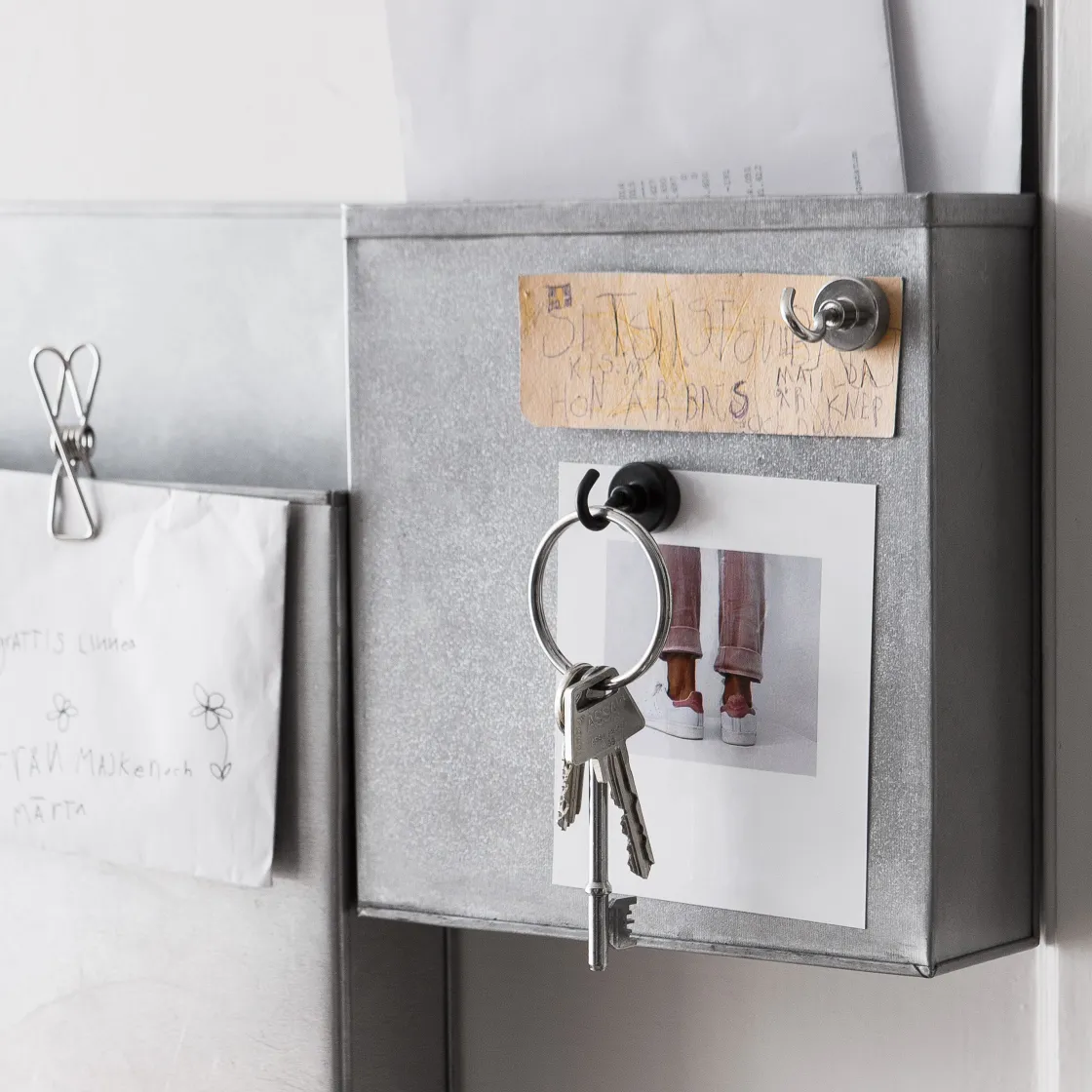 GRANIT Krok Magnet 2x3,8cm Svart- Magneter|Förvaringstavlor Med Tillbehör