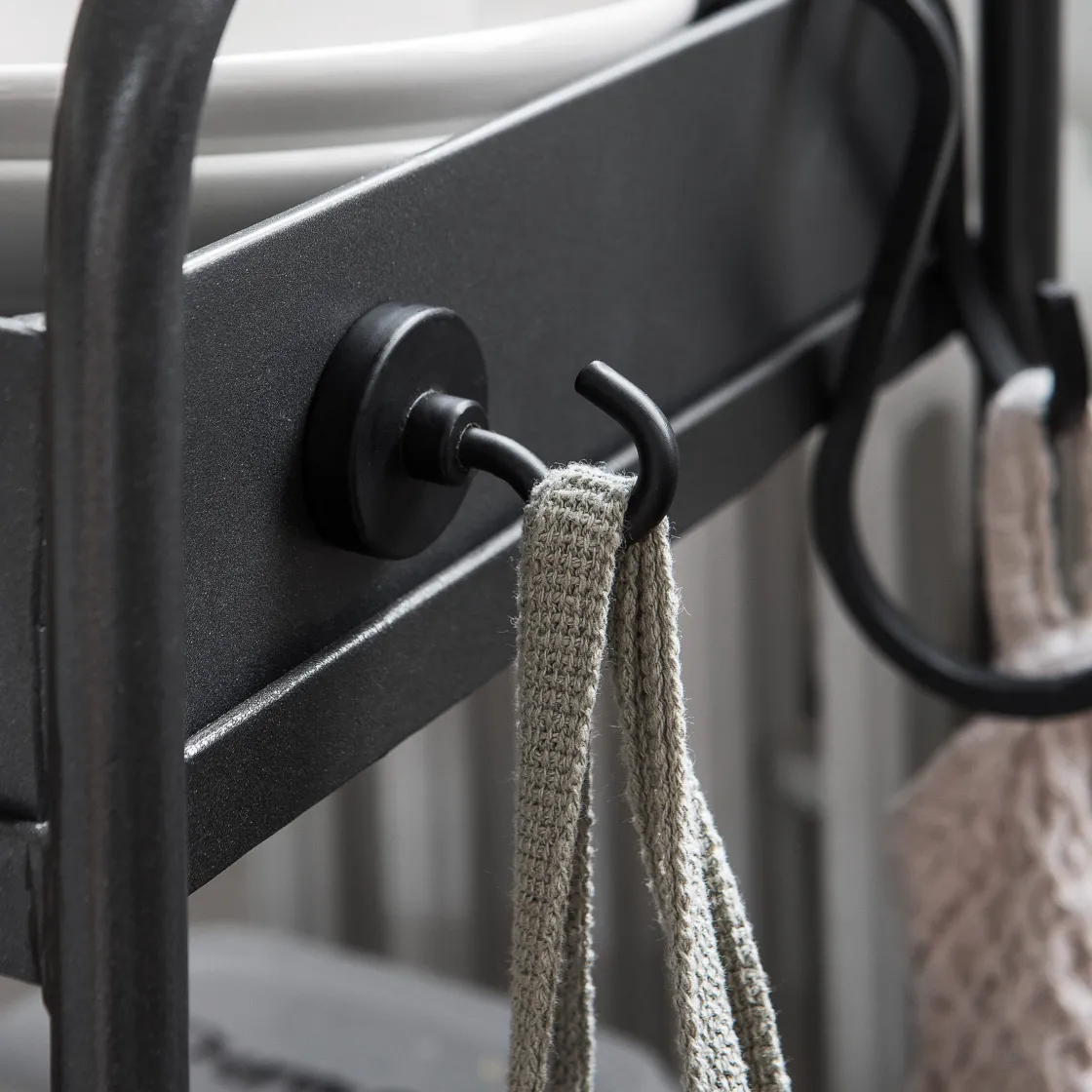 GRANIT Krok Magnet 2x3,8cm Svart- Magneter|Förvaringstavlor Med Tillbehör