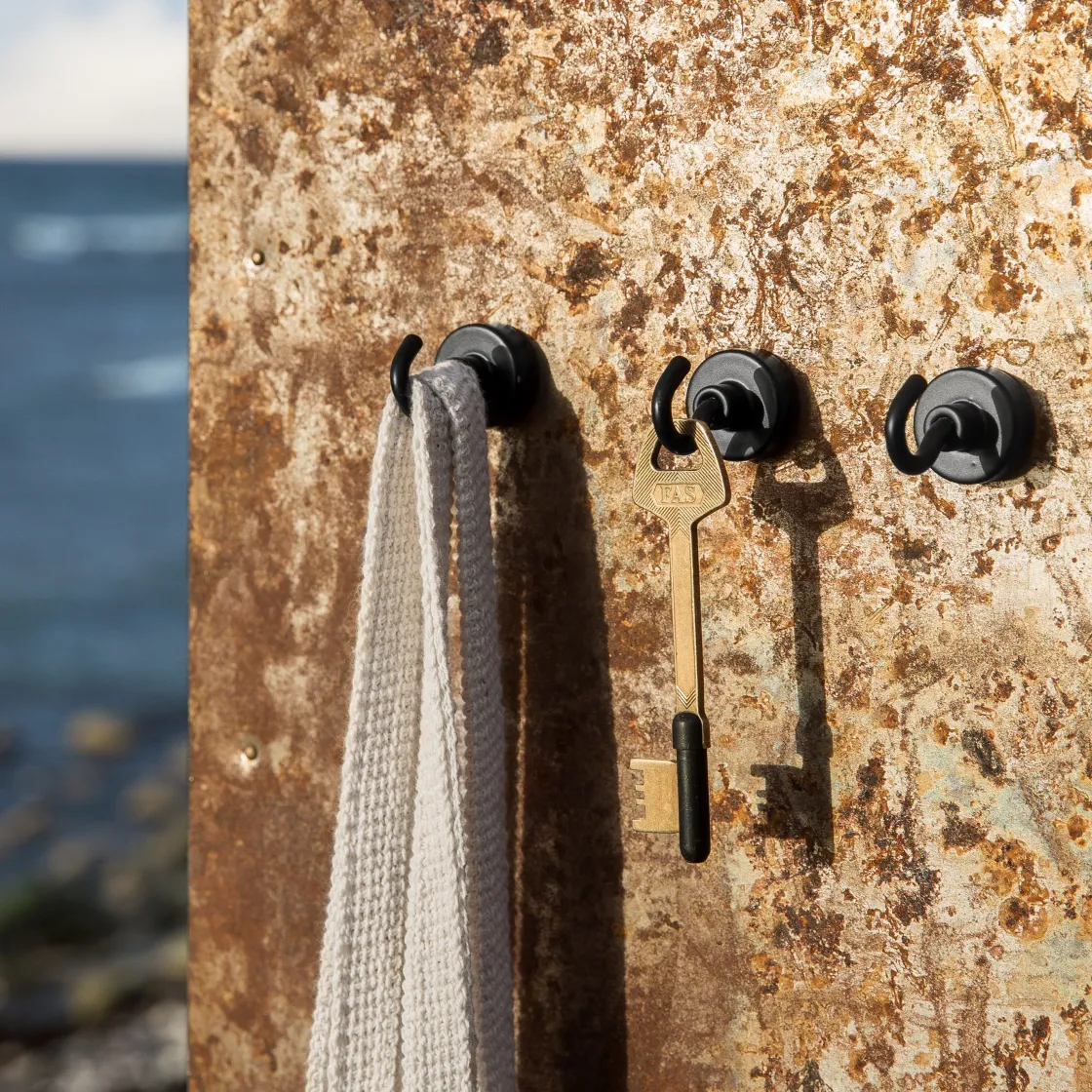 GRANIT Krok Magnet 2x3,8cm Svart- Magneter|Förvaringstavlor Med Tillbehör