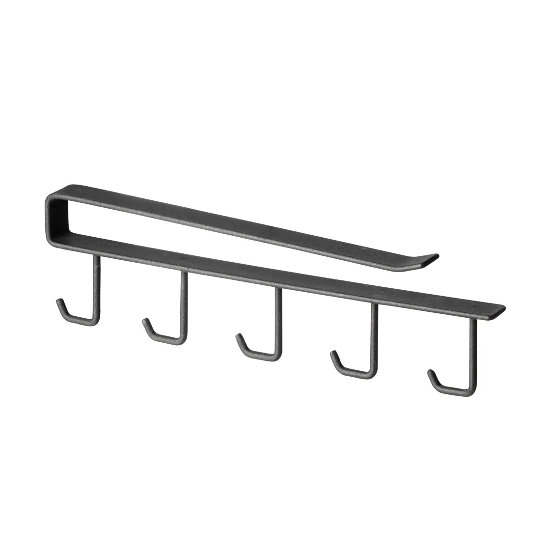 GRANIT Kroklist Hylla 25cm Svart- Häng- & Väggförvaring|Köksförvaring