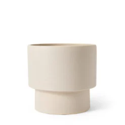 GRANIT Kruka Stengods Kant 19x18cm Vit- Krukor|Krukor