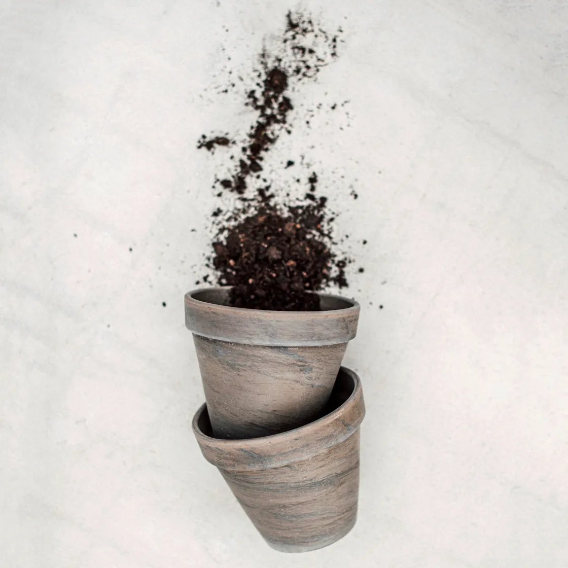 GRANIT Kruka Terrakotta 18cm Grå- Växt- & Odlingstillbehör|Krukor