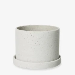 GRANIT Kruka/Fat Polystone 13cm Vit- Växt- & Odlingstillbehör|Krukor