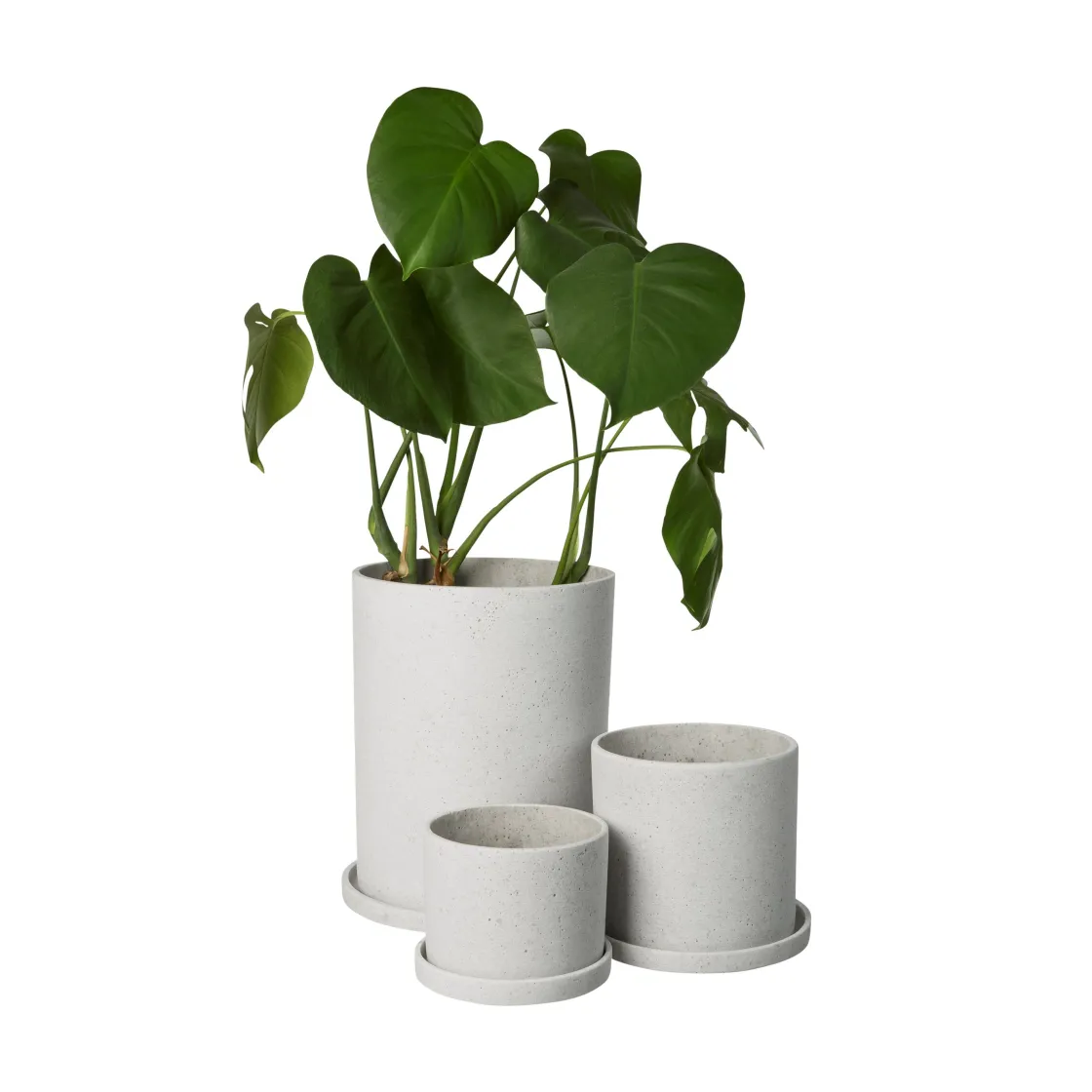 GRANIT Kruka/Fat Polystone 13cm Vit- Växt- & Odlingstillbehör|Krukor