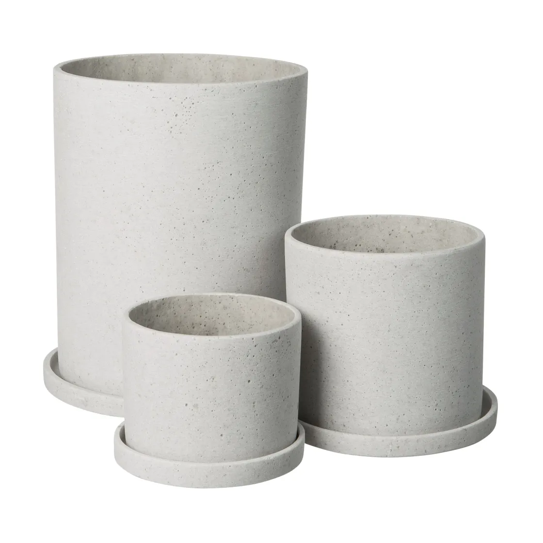 GRANIT Kruka/Fat Polystone 16cm Vit- Krukor|Krukor