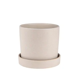 GRANIT Kruka/Fat Stengods 17,5cm Beige- Växt- & Odlingstillbehör|Krukor