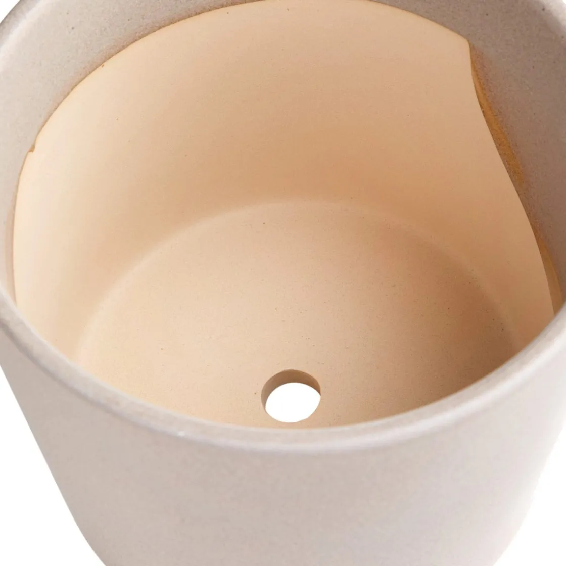 GRANIT Kruka/Fat Stengods 17,5cm Beige- Växt- & Odlingstillbehör|Krukor