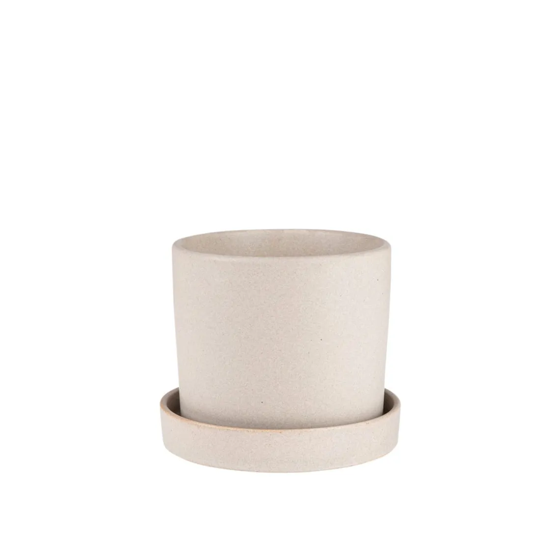 GRANIT Kruka/Fat Stengods 14cm Beige- Växt- & Odlingstillbehör|Krukor