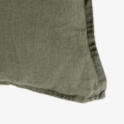 GRANIT Kudde Linne 50x70cm Mörk Khakigrön- Sovrumsmöbler & Tillbehör|Kuddar