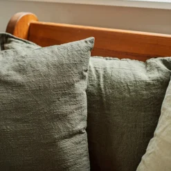 GRANIT Kudde Linne 50x70cm Mörk Khakigrön- Sovrumsmöbler & Tillbehör|Kuddar