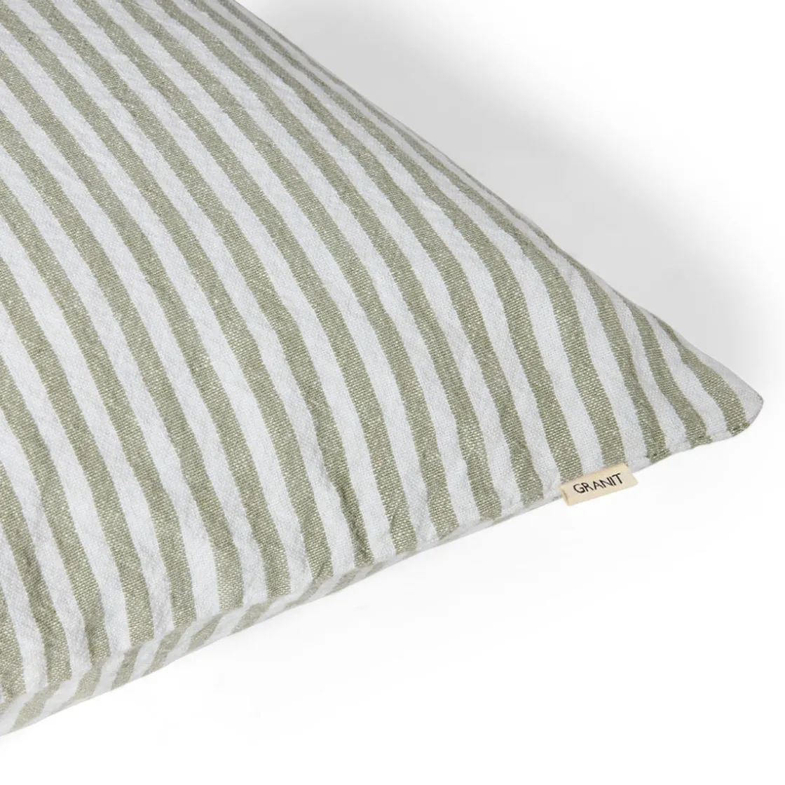 GRANIT Kuddfodral Rand Linnemix 50X50cm Grön- Kuddar