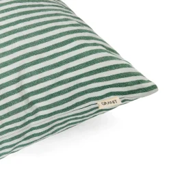 GRANIT Kuddfodral Rand Linnemix 50X50cm Mörkgrön- Kuddar|Juldekorationer